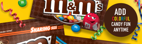 M&M's Sharing Size Peanut Milk Chocolate Pieces 3.27 oz. 24/Box (mmm04432)