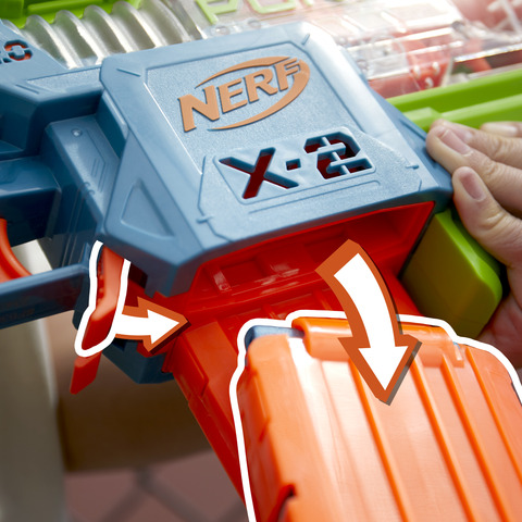 Nerf Elite 2.0 - Lançador Double Punch 50 dardos Nerf Elite, 2 clipes de 10  dardos (F6363) - Cupões Tá Fixe