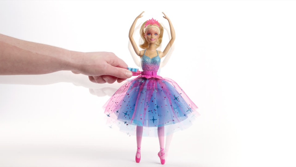 thumbnail video image 2 of Barbie Dance and Spin Ballerina Doll, 2 of 7