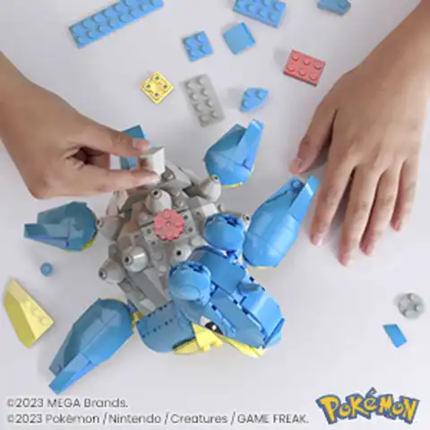 MEGA Pokemon Lapras Building Toy Kit With Action Figure Mattel