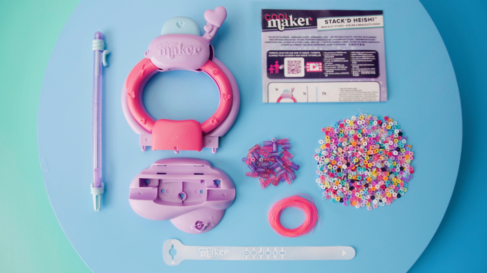 Cool Maker, Stack'd Heishi Bracelet Studio with Over 1200 Beads