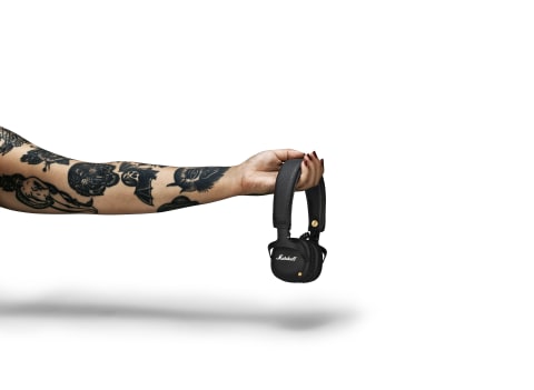 Marshall Mid Black Bluetooth Headphones- MIDBTBLK | Electronic Express