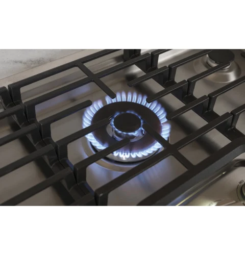PGP9036SLSS GE Profile Series 36 Built In Gas Cooktop with Precise Simmer Burner and Sealed Cooktop Burners Stainless Steel