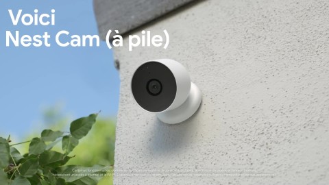 NEST LABS Caméra de sécurité sans fil Google Nest Cam, intérieur, 1080p  NC1102EF