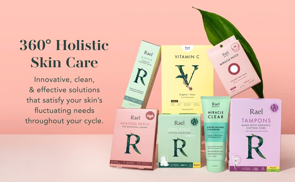 360° holistic skin care. Innovative, clean, and effective solutions that satisfy your skin's fluctuating needs throughout your cycle.