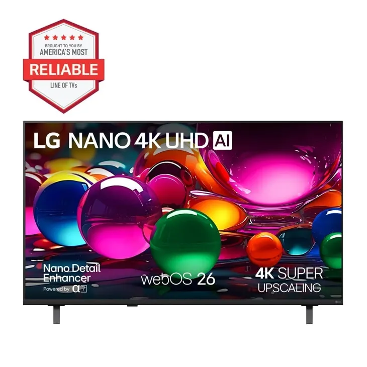 LG 50” Class NU700B Series LED Nano AI 4K UHD Smart webOS TV (2026