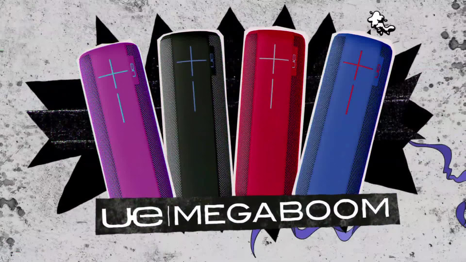 thumbnail video image 2 of Logitech UE Megaboom Portable Bluetooth Speaker, Black, 984-000436, (Refurbished), 2 of 5