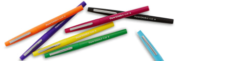 Penna con punta sintetica Papermate Nylon Flair - 1 mm - blu - conf. 12 -  S0191013 - 8008285310311 - Euroffice