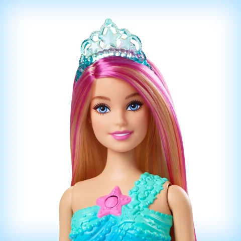 Mermaid Barbie Doll with Water Activated Twinkle Light Up Tail Pink Streaked Hair Toys R Us Canada