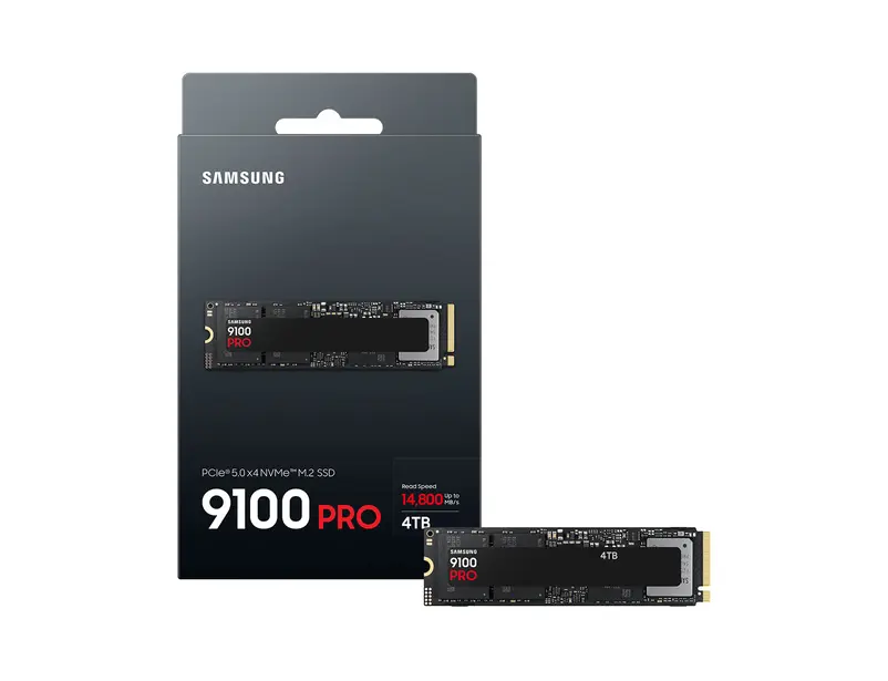 Samsung 9100 PRO 4TB Samsung V NAND TLC NAND (V8) PCIe Gen 5 x4
