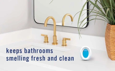 Keeps bathrooms smelling fresh and clean.