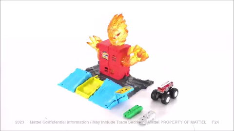 HOT WHEELS Monster Trucks 5 ALARM TORCH TOWER TAKEDOWN | Mattel