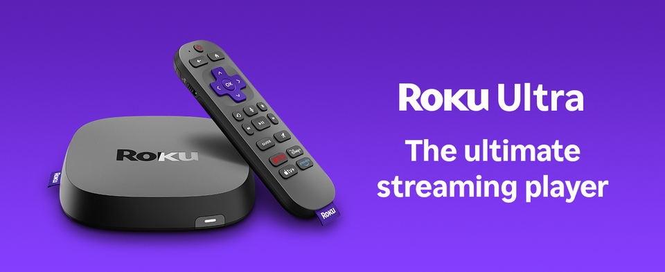 thumbnail video image 2 of Roku Ultra | 4K/HDR10+/Dolby Vision & Atmos Streaming Device - Rechargeable Backlit Voice Remote – Free & Live TV, 2 of 10