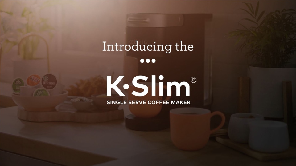Keurig KSlim Single Serve KCup Pod Coffee Maker, Multistream Technology, White
