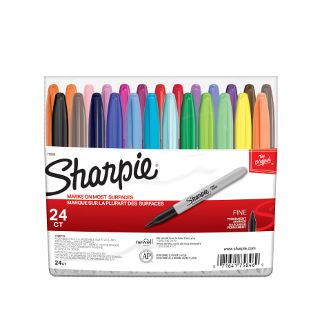 Sharpie Fine Point Permanent Markers 24/Pkg Assorted Colors 