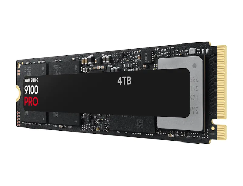 Samsung 9100 PRO 4TB Samsung V NAND TLC NAND (V8) PCIe Gen 5 x4
