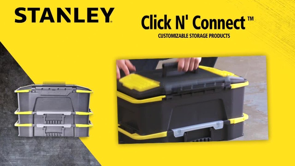 STANLEY STST19900 19Inch ClickNConnect 2in1 Toolbox