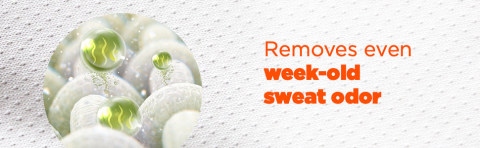 Tide Plus Sport Odor Defense liquid laundry detergent removes even week-old sweat odor