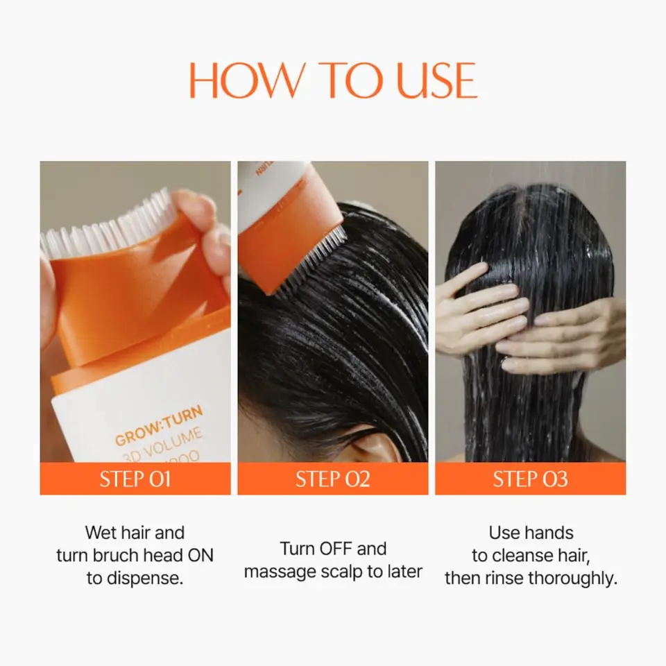Grow:Turn 3D Volume Shampoo