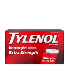 Tylenol Extra Strength Acetaminophen Rapid Release Gels, 100 ct