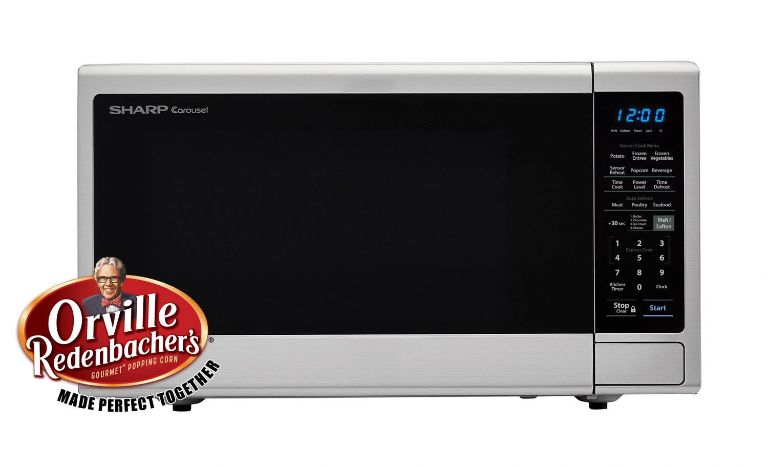 SMC1443CM: Sharp Black Orville Redenbacher's Microwave