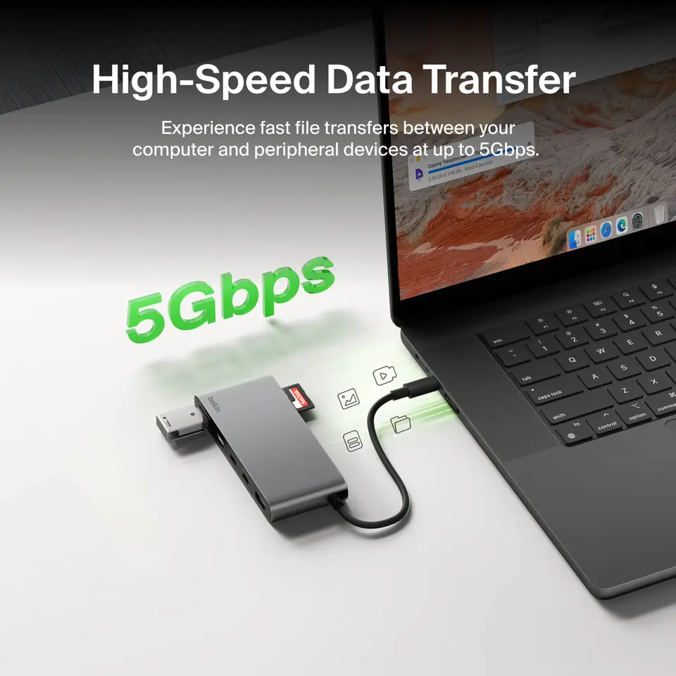 Belkin 7-IN-1 1 DISPLAY SD MPA - Thumbnail 4