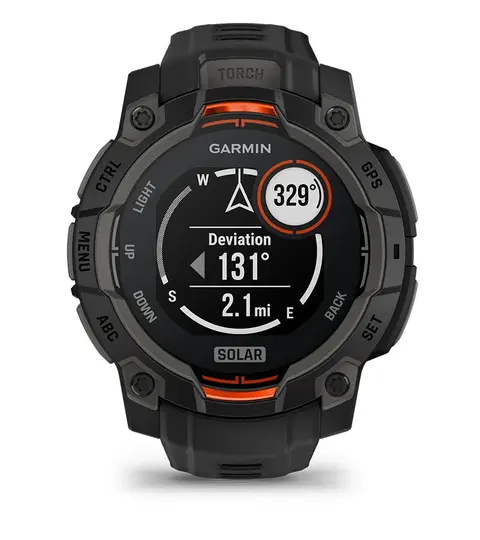 Garmin Instinct 3 45mm, Solar Charged Display, Rugged Outdoor GPS