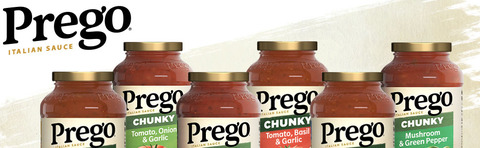 Prego Pasta Sauce, Garden Harvest Chunky Tomato Sauce with Onion and  Garlic, 45 Ounce Jar 