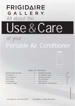 Frigidaire Gallery 12,000 BTU Cool Connect Smart Cylinder Portable Air