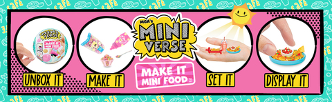 MGA's Miniverse Make It Mini Food, Cafe Series 2, Replica Food, Not Edible,  Ages 8+ 