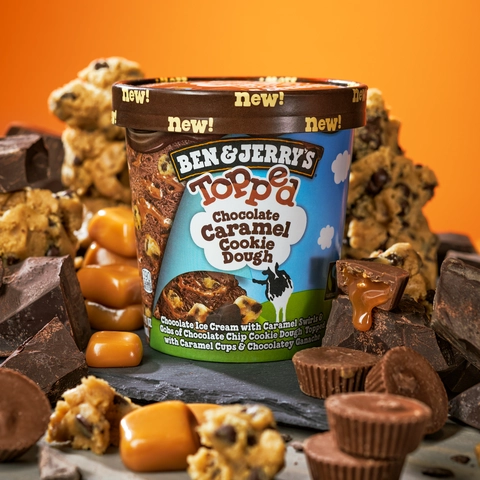 Ice Cream Chocolate Caramel Cookie Dough Topped - The Fresh Grocer