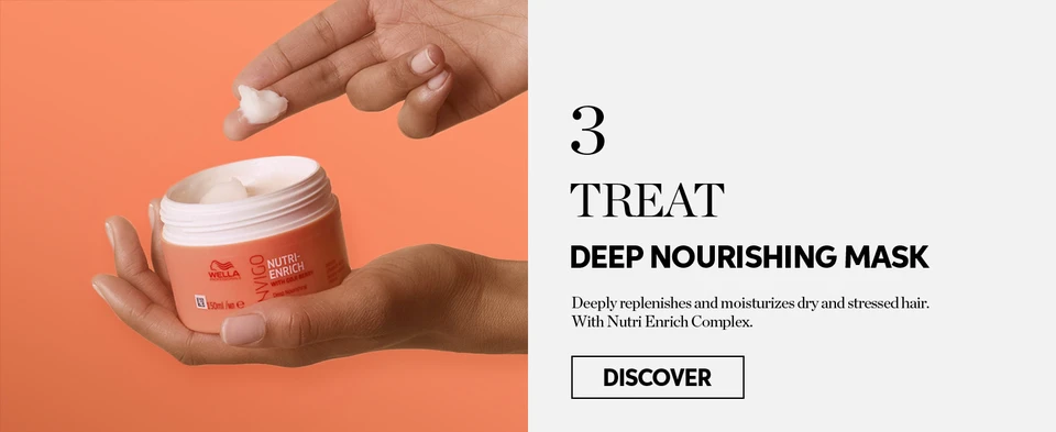 Treat hair with deep nourishing mask to replenish moisture