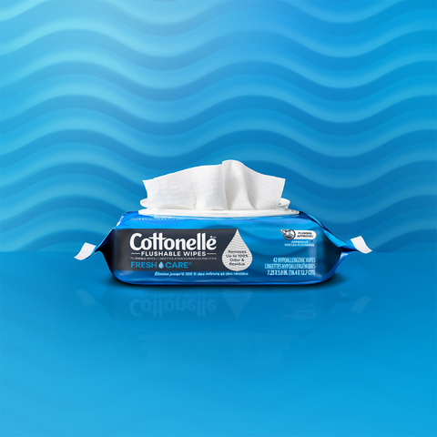 Cottonelle FreshCare is flushable wipes