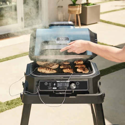 Ninja Woodfire Pro Connect Premium Xl Outdoor Electric Grill And