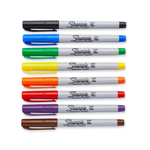 Sharpie Color Burst Permanent Markers, Ultra Fine Tip, Assorted, 24/Pack  (1949558)