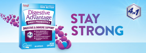 Digestive Advantage Daily Probiotic 80ct Capsules, Stay Strong