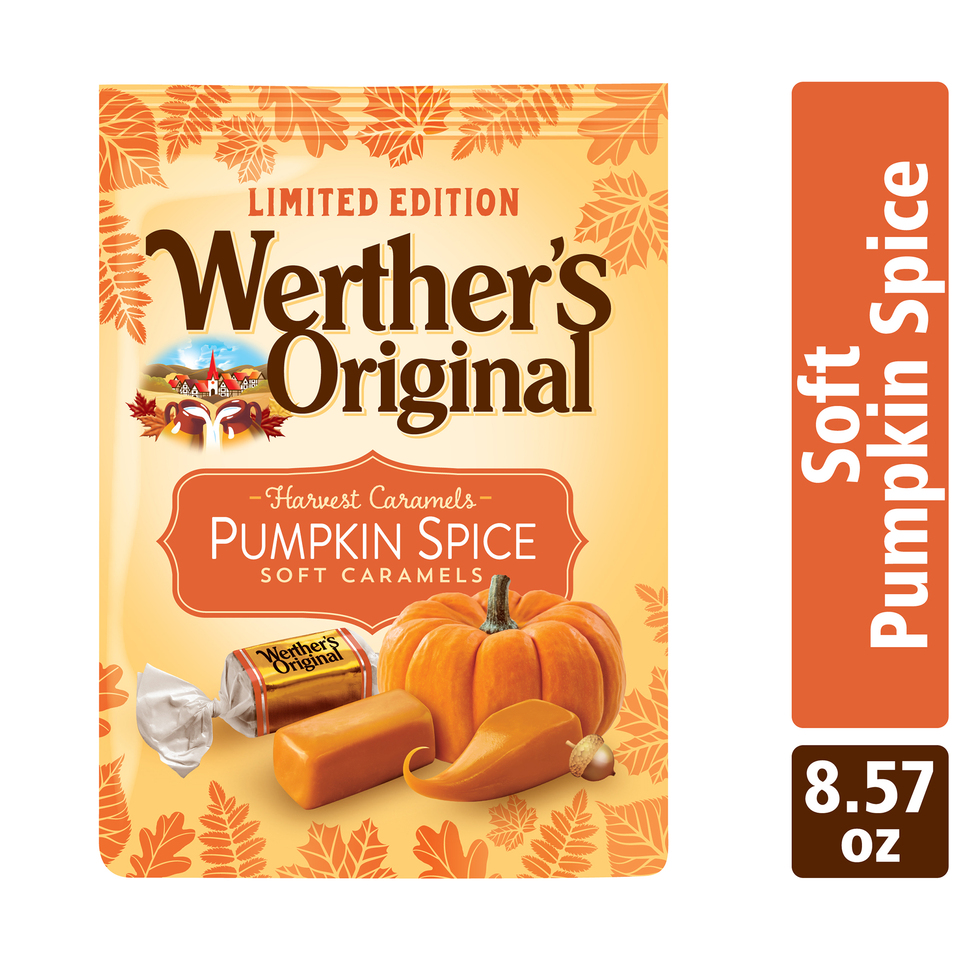 thumbnail video image 2 of Werther's Original Harvest Pumpkin Spice Soft Caramel Candy, 8.57 oz, 2 of 9