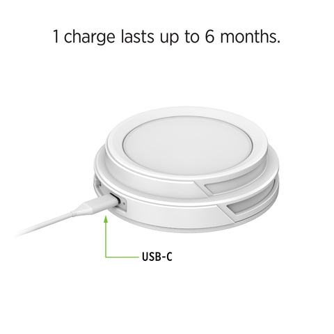 1 charge lasts up to 6 months