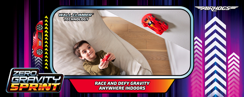  Air Hogs, Zero Gravity Sprint RC Car Wall Climber, Red USB-C  Rechargeable Indoor Wall Racer, Over 4-Inches, Kids Toys for Kids Ages 4  and up : Toys & Games