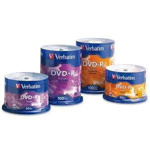 Verbatim VTM95098 4.7 GB AZO DVD+R Spindle, 100/Pack | Staples