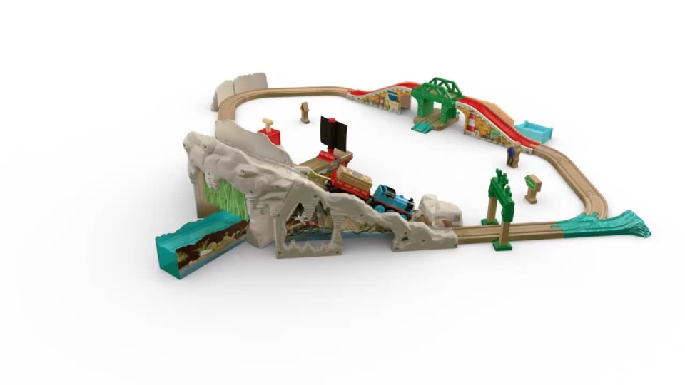 Fisher-Price Thomas & Friends Wooden Railway, Pirate Cove Discovery Set  Train Set