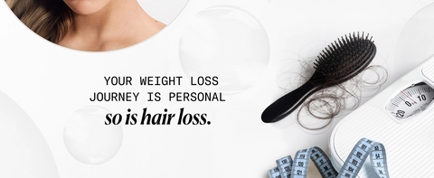 Hair loss impacted by weight loss, both are personal