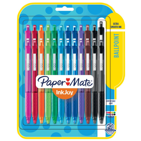 Plumas De Colores Papermate® Inkjoy 24 Pzas Paermate InkJoy
