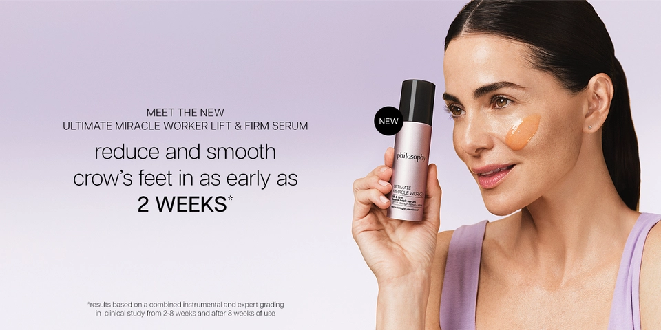 reduce and smooth crow's feet in as early as 2 weeks*