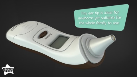thumbnail video image 2 of Tommee Tippee Digital Ear Baby Thermometer Hygiene Cover Replacements – 40 Count, 2 of 8