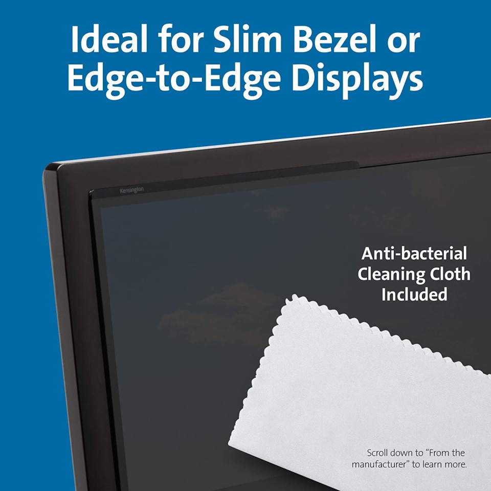 Kensington K58353WW Magnetic Privacy Screen For 15.6 in. Widescreen Laptops with 16:9 Aspect