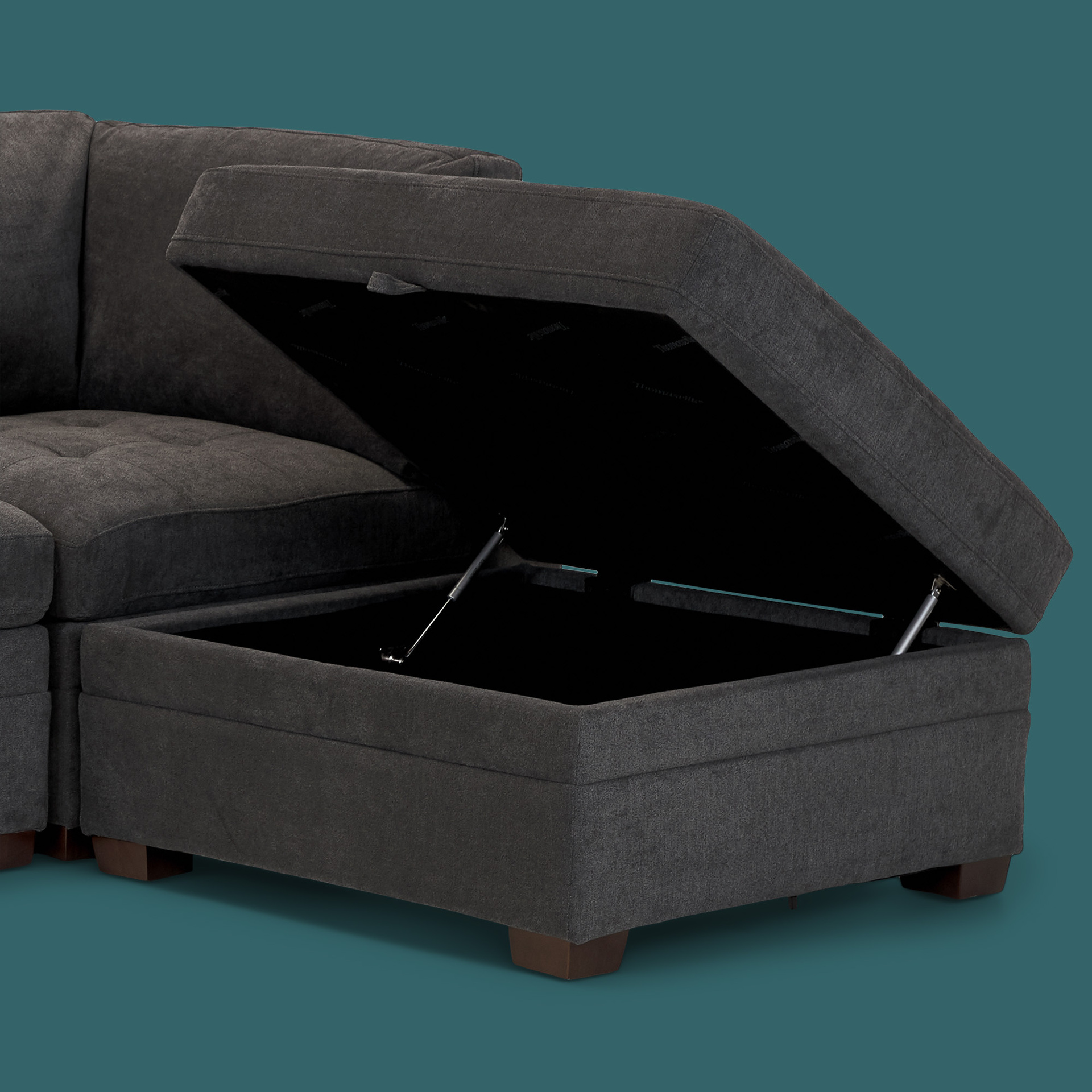 Thomasville Tisdale Fabric Sectional with Storage Ottoman Black Friday