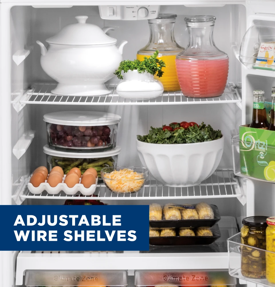 GE 28 in. 16.6 Cu. Ft. Bisque Top Freezer Refrigerator Rolando s TV and Appliance Coal City IL