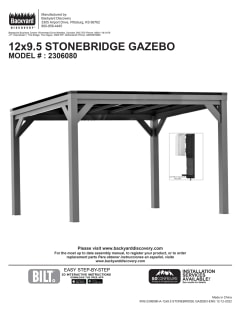 12x9.5 Stonebridge Gazebo – Backyard Discovery