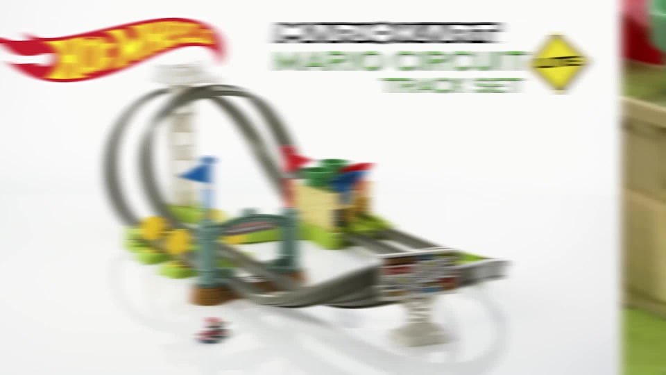 Hot Wheels Circuit Mario Kart, coffret de jeu po…